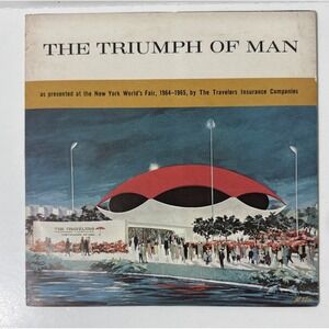 1964 1965 New York World's Fair The Triumph of Man 7" Red Record Souvenir Travel